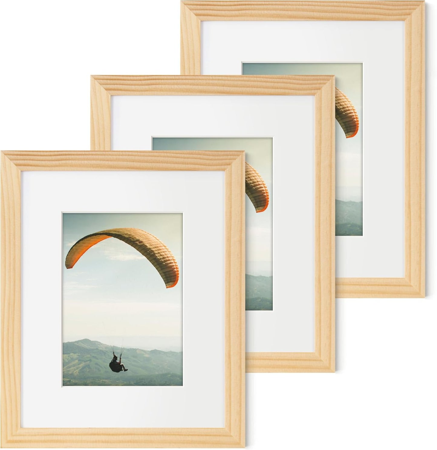 ShelfLoft Nature Solid Wood Photo Frames with Plexiglass