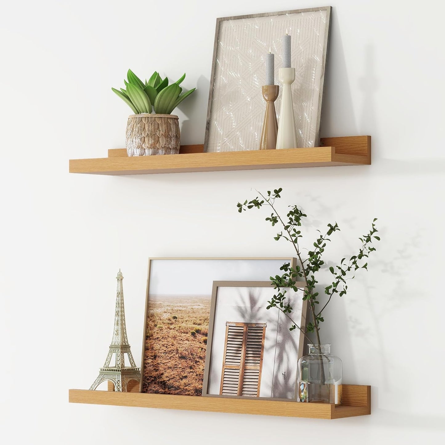 ShelfLoft 4.7 Inch Deep Picture Ledge Shelf Wall Mounted Floating Shelves