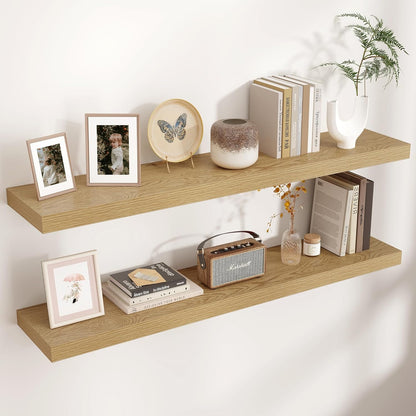 Shelfloft 9.3 Inch Deep Floating Shelves Large Wall Mounted Shelves with Invisible Brackets