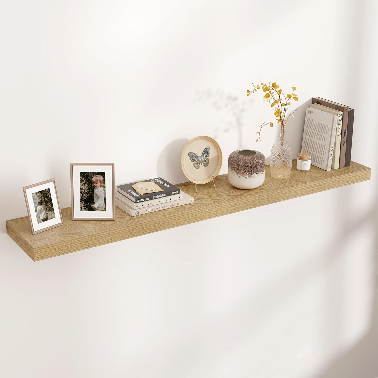 Shelfloft 9.3 Inch Deep Floating Shelves Large Wall Mounted Shelves with Invisible Brackets