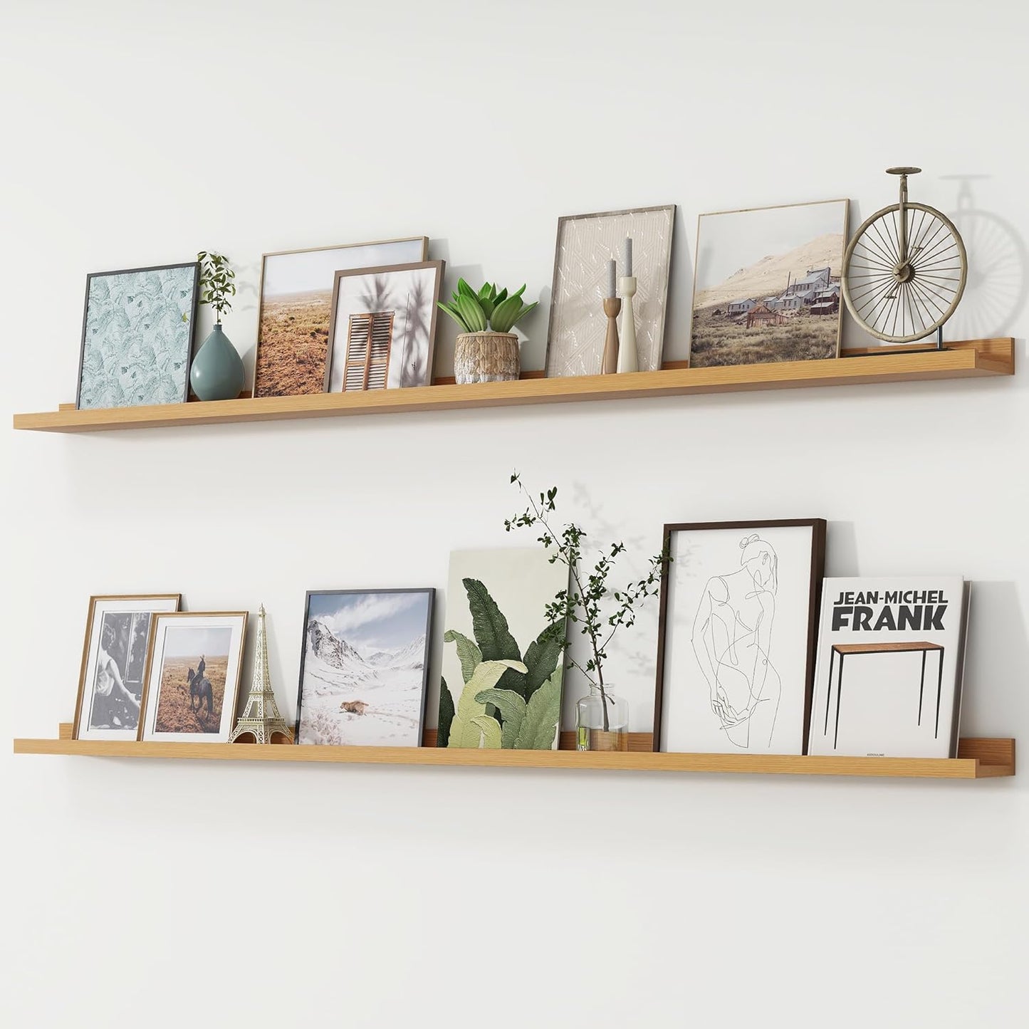 ShelfLoft 4.7 Inch Deep Picture Ledge Shelf Wall Mounted Floating Shelves