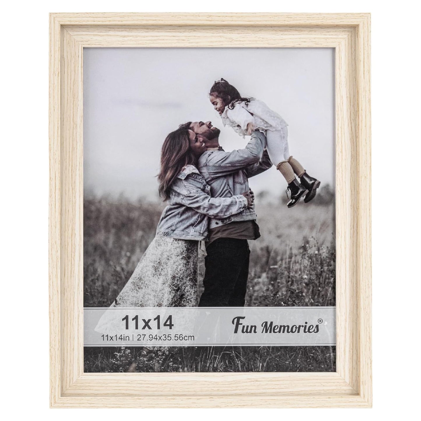 ShelfLoft Rustic Picture Frame Wood Poster Frame with HD Plexiglass Set