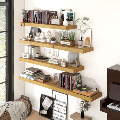 Shelfloft 9.3 Inch Deep Floating Shelves Large Wall Mounted Shelves with Invisible Brackets