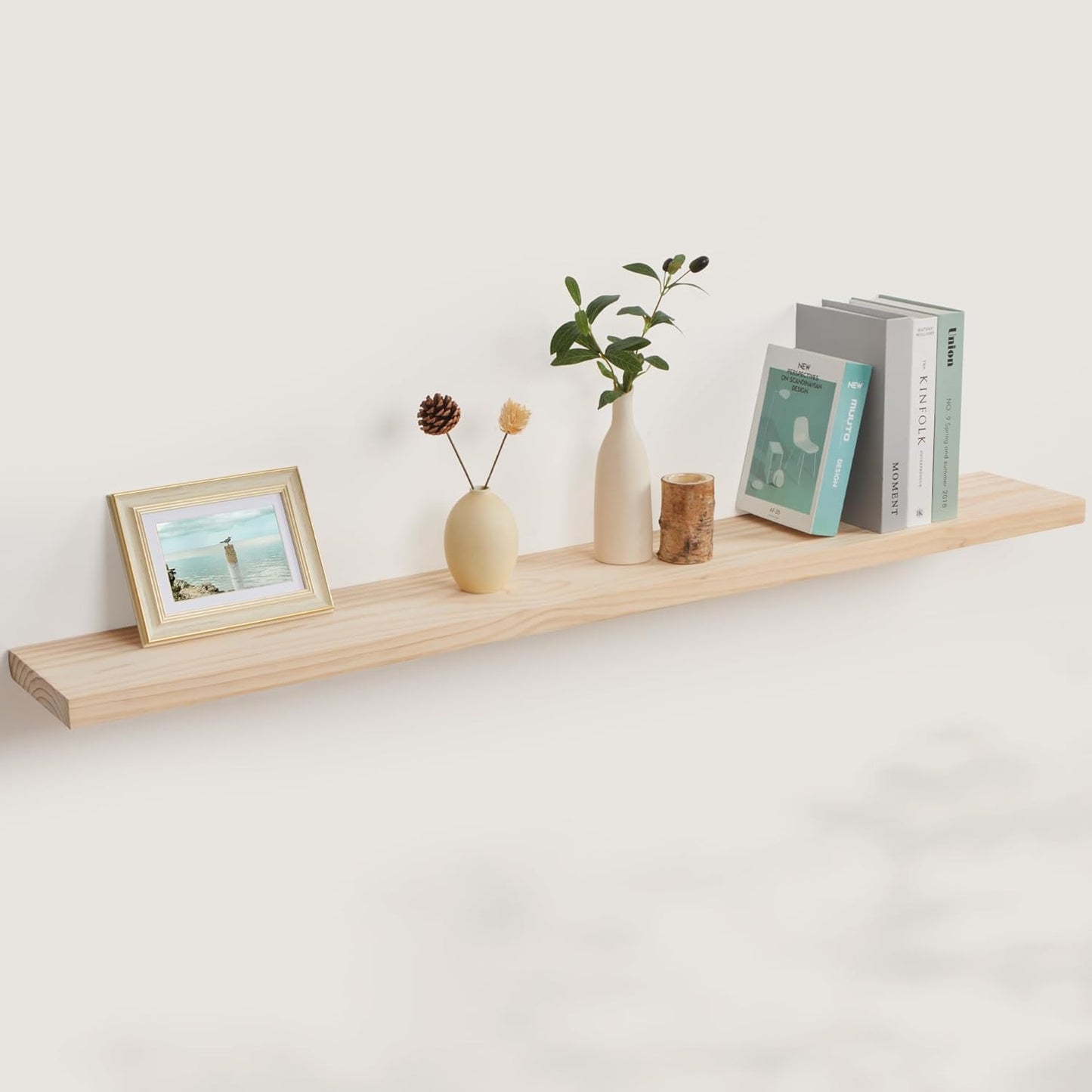 ShelfLoft 8 Inch Deep Usa-sourced Pine Wood Farmhouse Floating Shelves