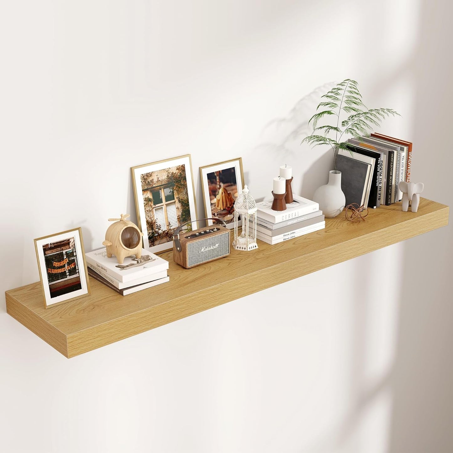 Shelfloft 12 Inch Deep Long Wood Floating Wall Shelves