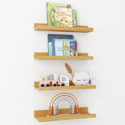 ShelfLoft 5.5 Inch Deep Picture Ledge Shelf Wall Display Floating Shelves with Lip