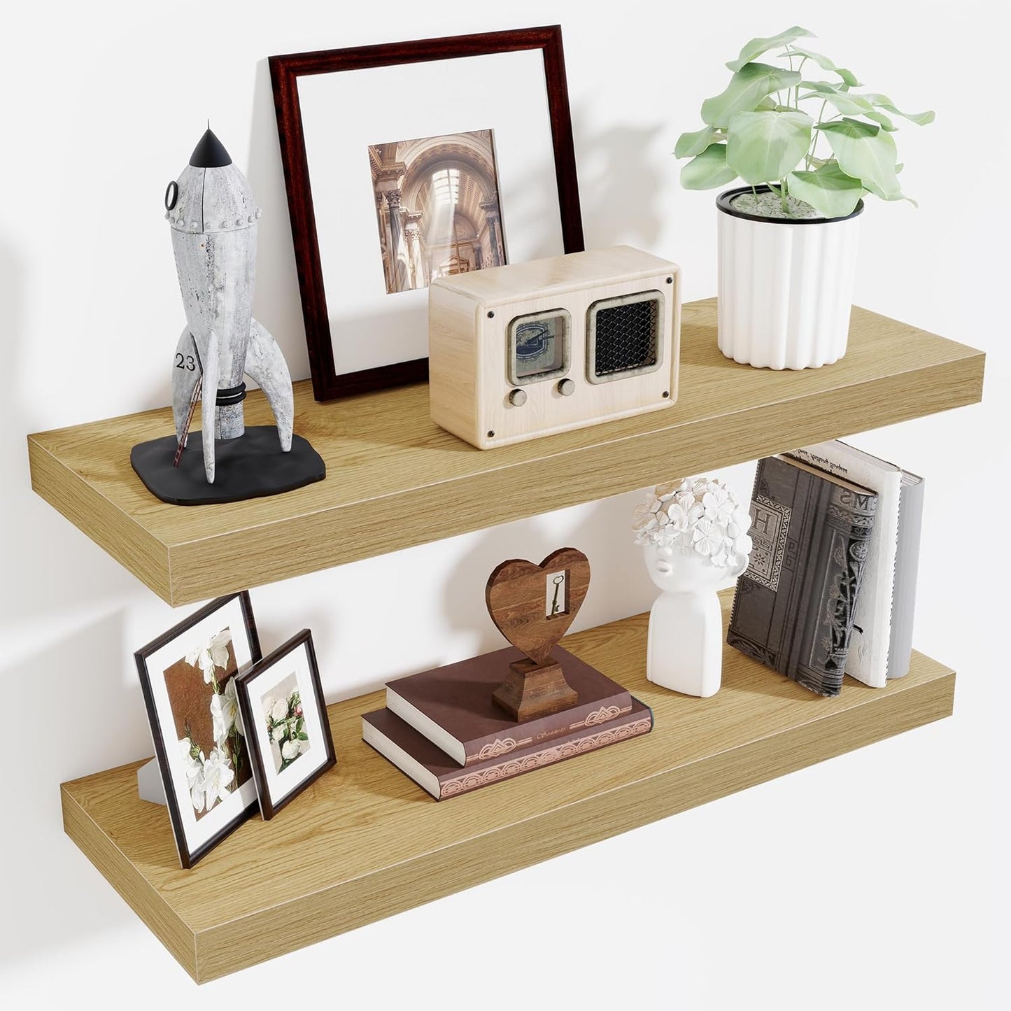 ShelfLoft 9 Inch Deep Floating Shelves for Wall Storage
