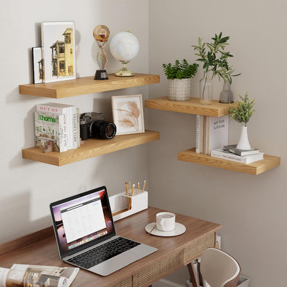 ShelfLoft 9.3 Inch Deep Floating Wall Shelves