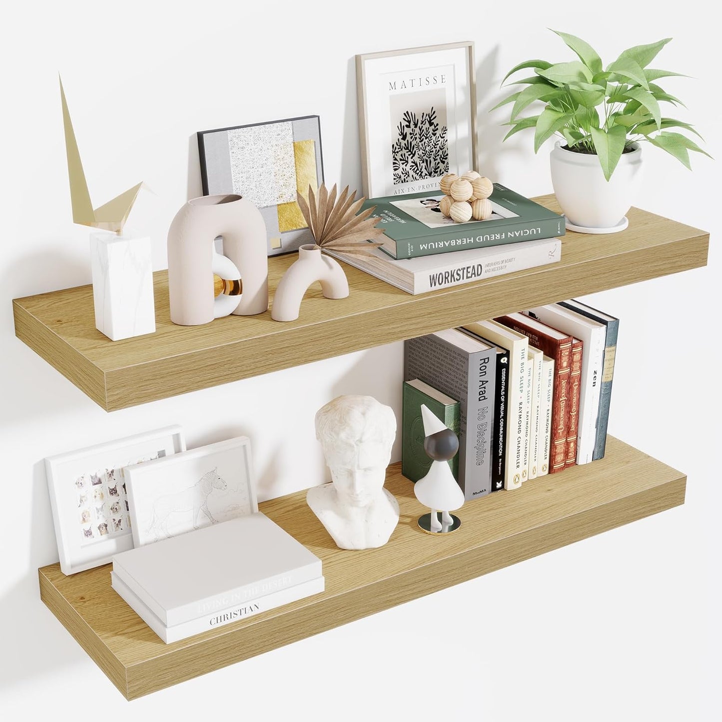 ShelfLoft 9 Inch Deep Floating Shelves for Wall Storage