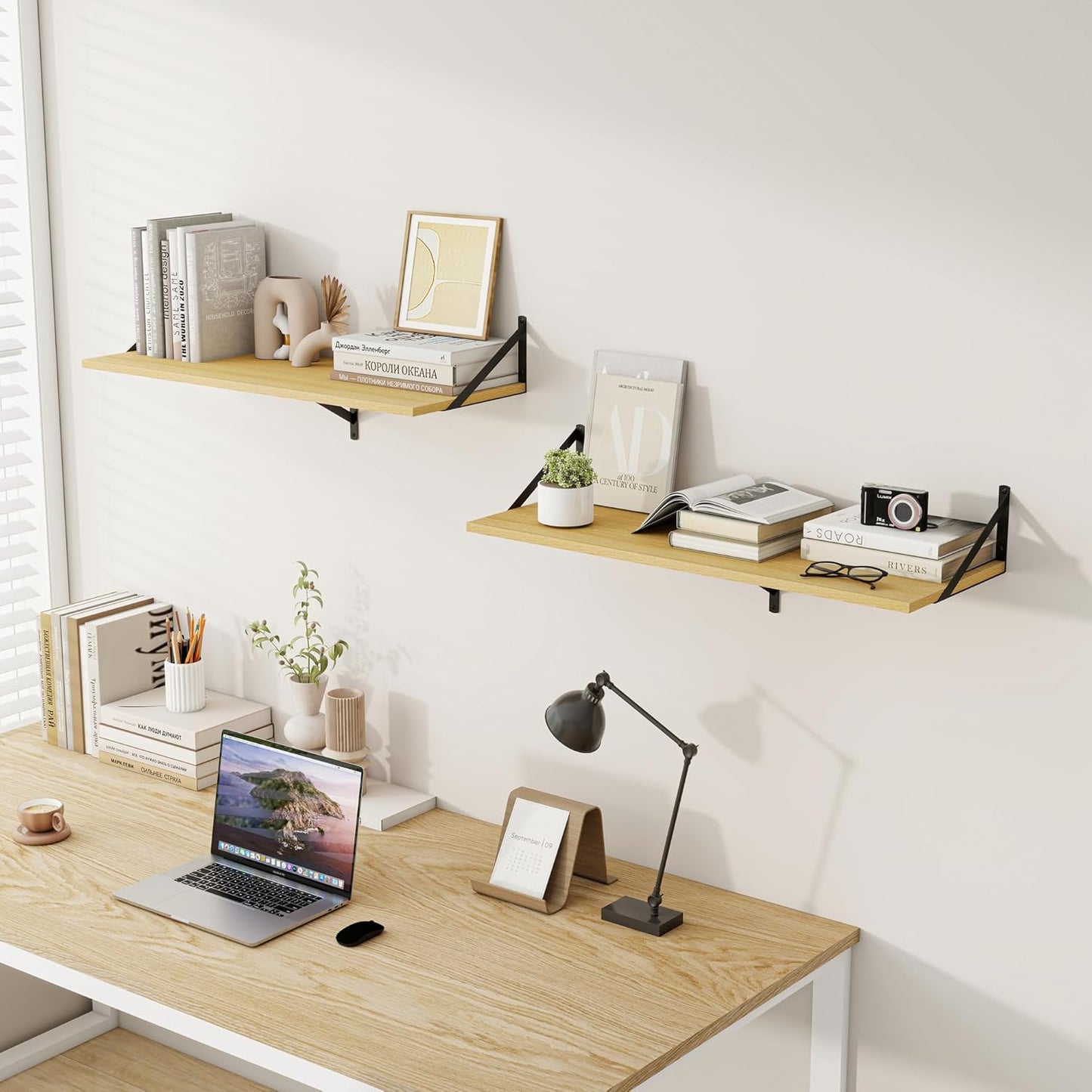 ShelfLoft 8 Inch Deep Floating Shelves for Wall