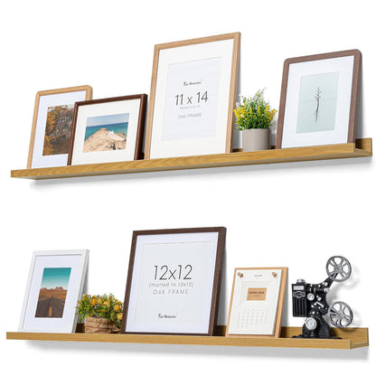 ShelfLoft 4.7 Inch Deep Picture Ledge Shelf Floating Shelves,Set of 4