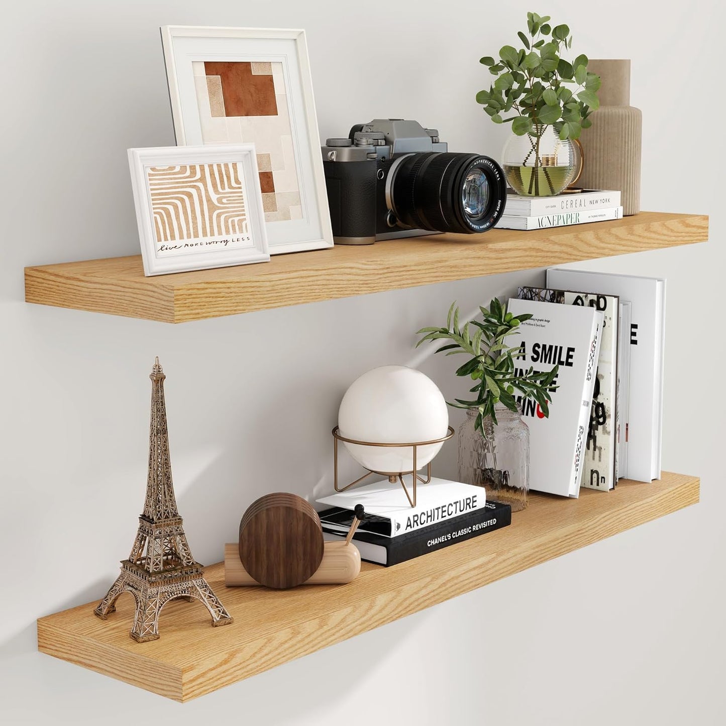 ShelfLoft 9.3 Inch Deep Floating Wall Shelves