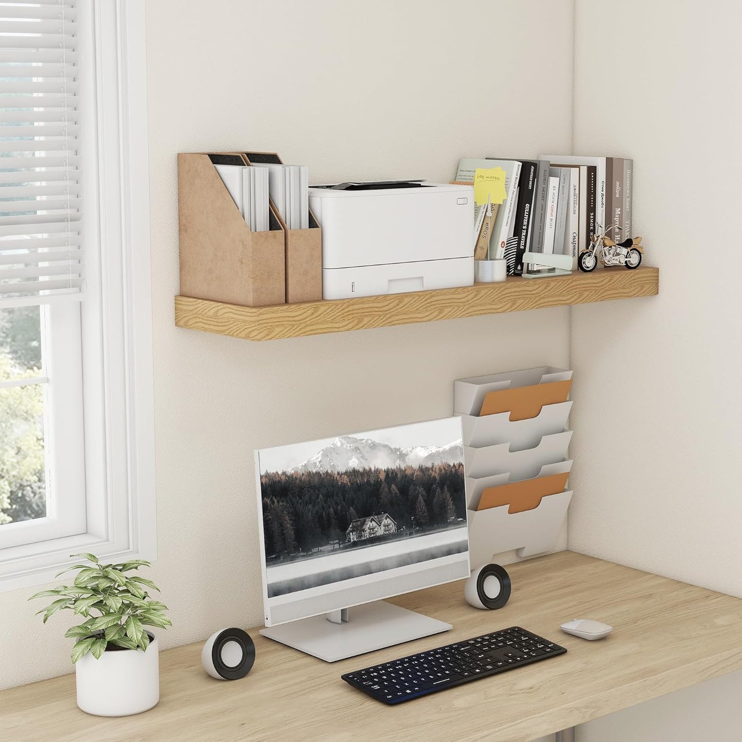 ShelfLoft 11.6 Inch Deep Floating Shelves for Wall Storage