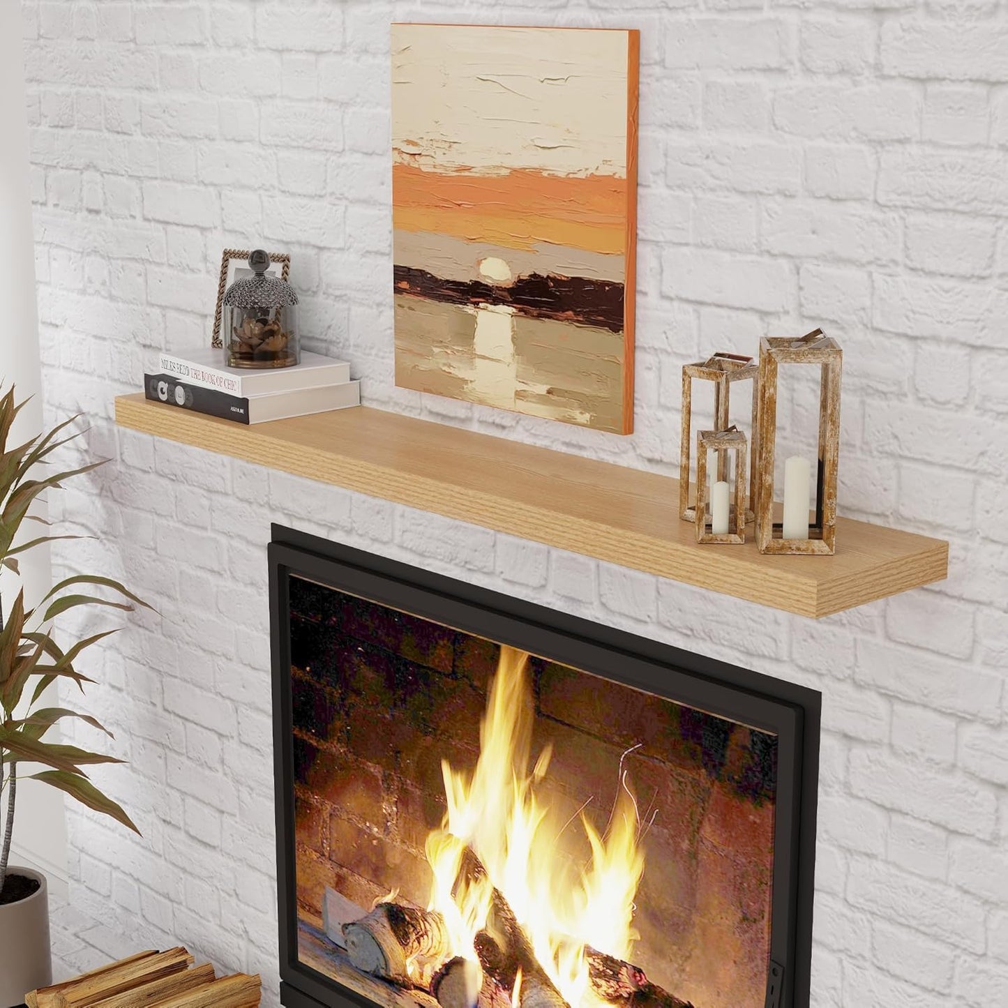 ShelfLoft 55" Wide x 9.3" Deep Floating Shelves for Wall Storage,1 Pack