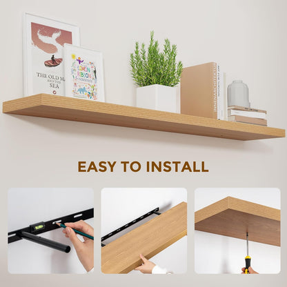 ShelfLoft 55" Wide x 9.3" Deep Floating Shelves for Wall Storage,1 Pack