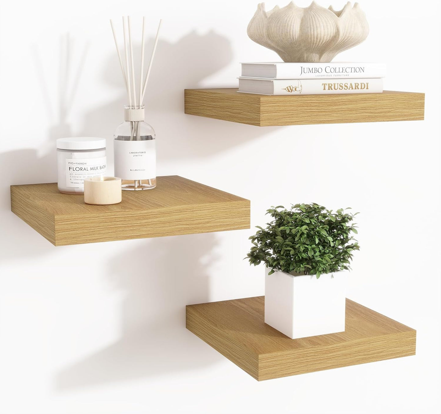ShelfLoft 9 Inch Deep Floating Shelves for Wall Storage