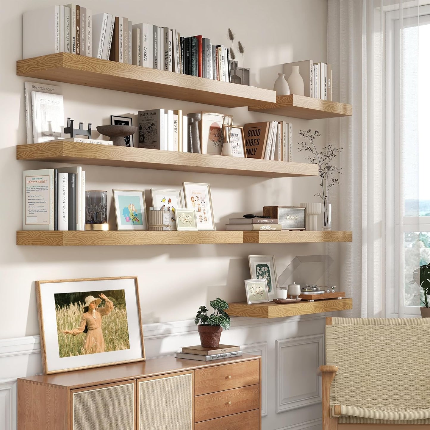 ShelfLoft 11.6 Inch Deep Floating Shelves for Wall Storage