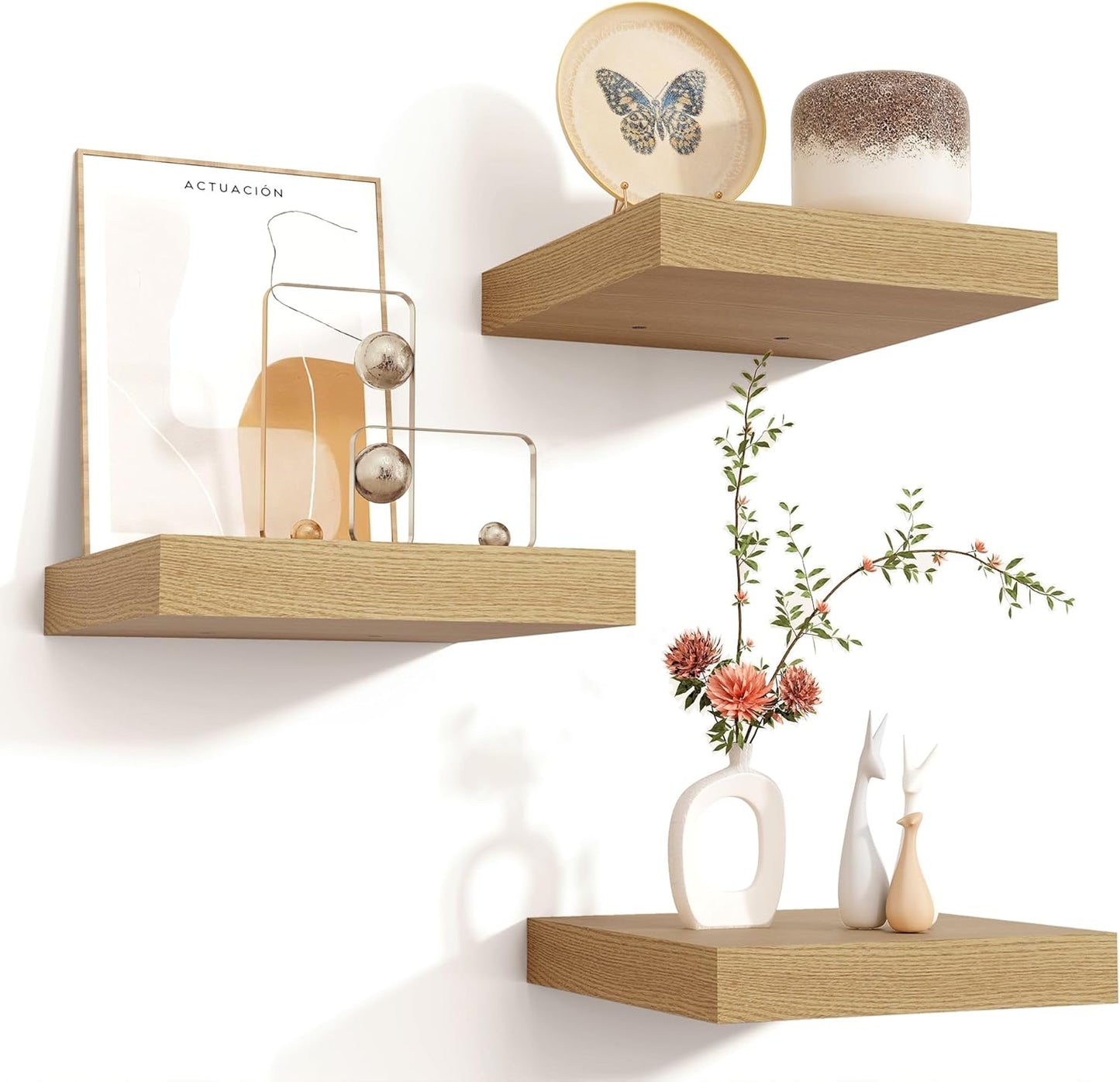 ShelfLoft 9 Inch Deep Floating Shelves for Wall Storage