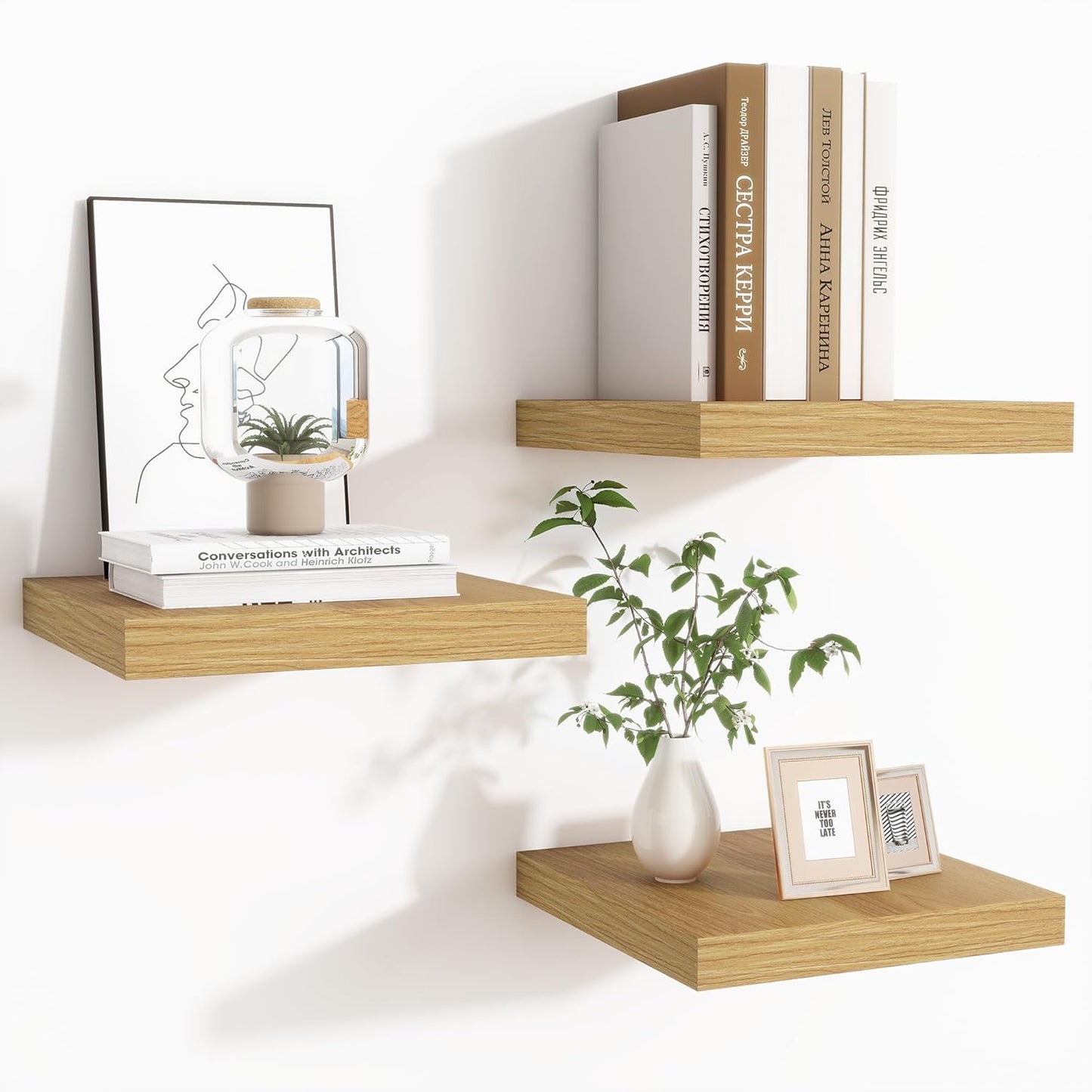 ShelfLoft 9 Inch Deep Floating Shelves for Wall Storage