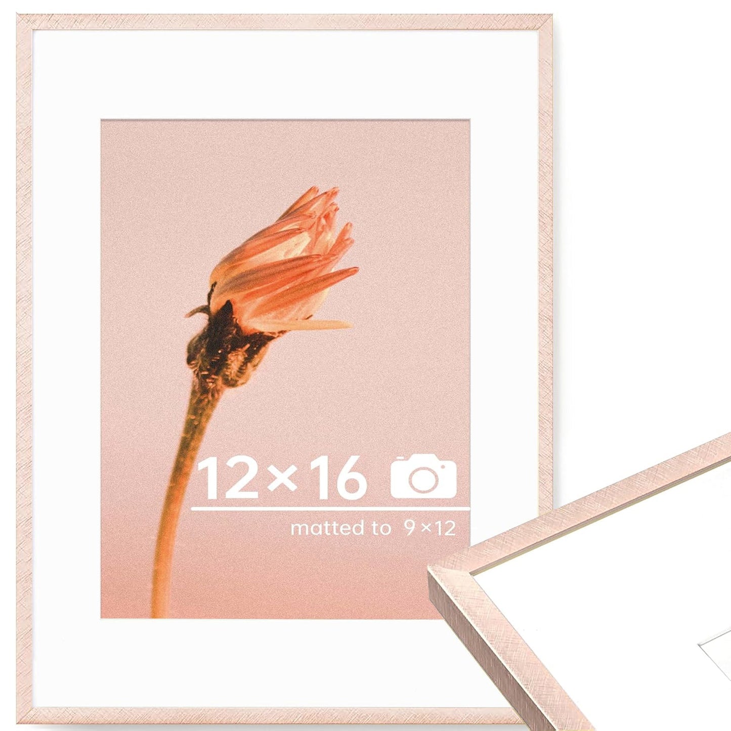 c 9 Sizes Thin Aluminum Metal Picture Frame with High Definition Plexiglass