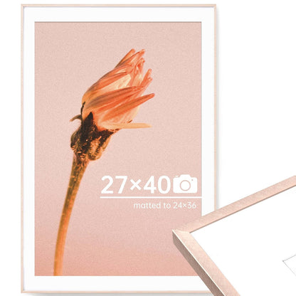 c 9 Sizes Thin Aluminum Metal Picture Frame with High Definition Plexiglass