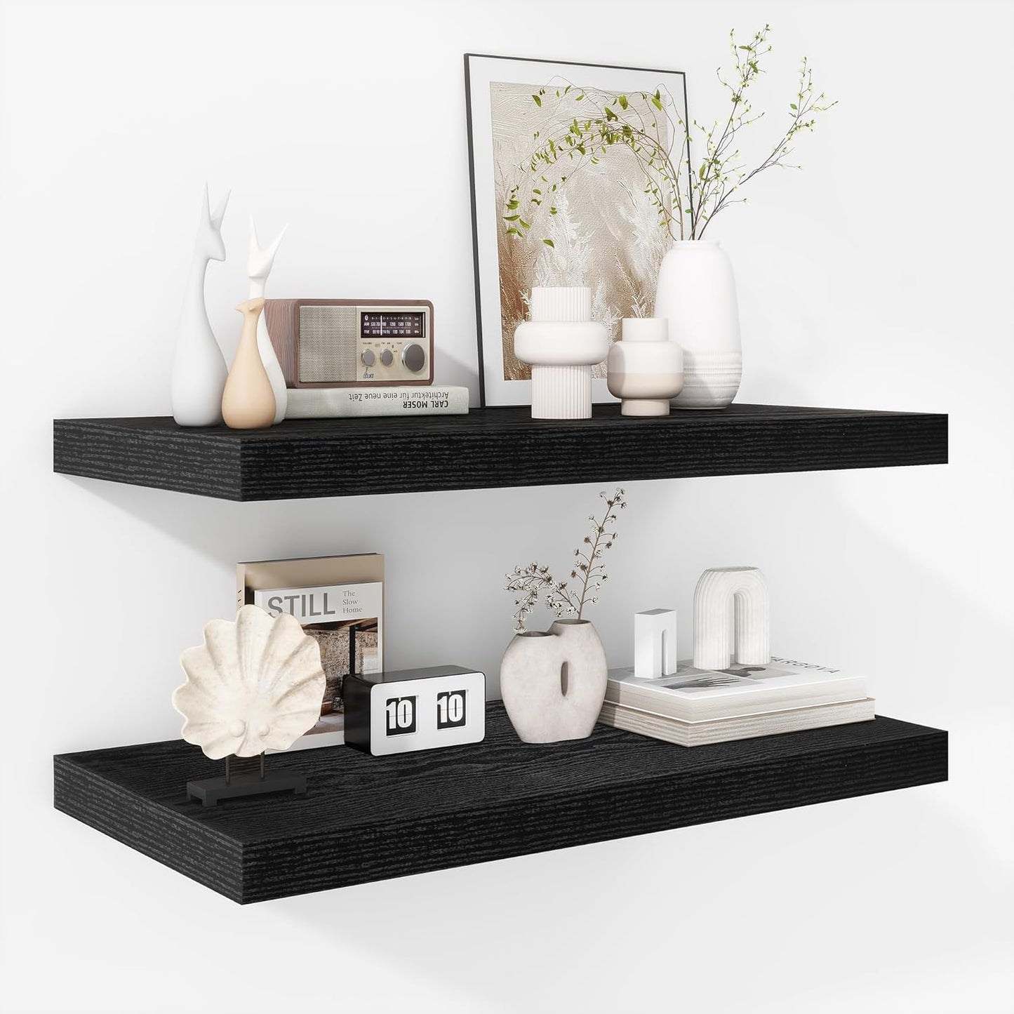 ShelfLoft 12 Inch Deep Farmhouse Wall Mounted Display Floating Shelves