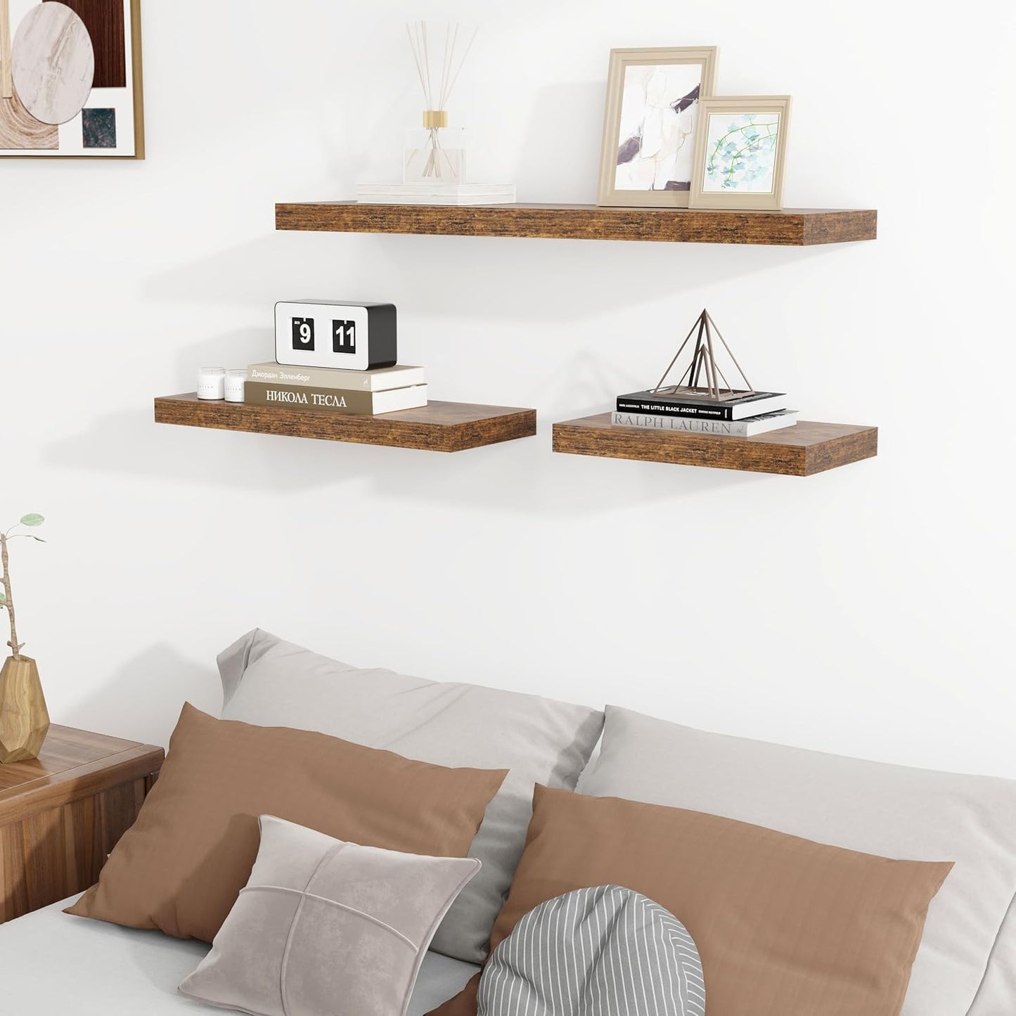 ShelfLoft 9 Inch Deep Wall Storage Floating Shelves