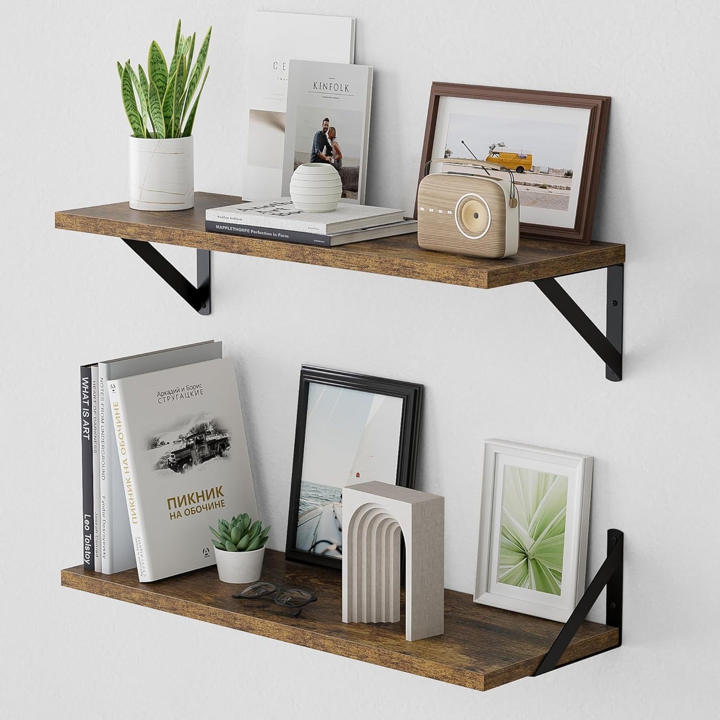 ShelfLoft 8 Inch Deep Floating Shelves for Wall