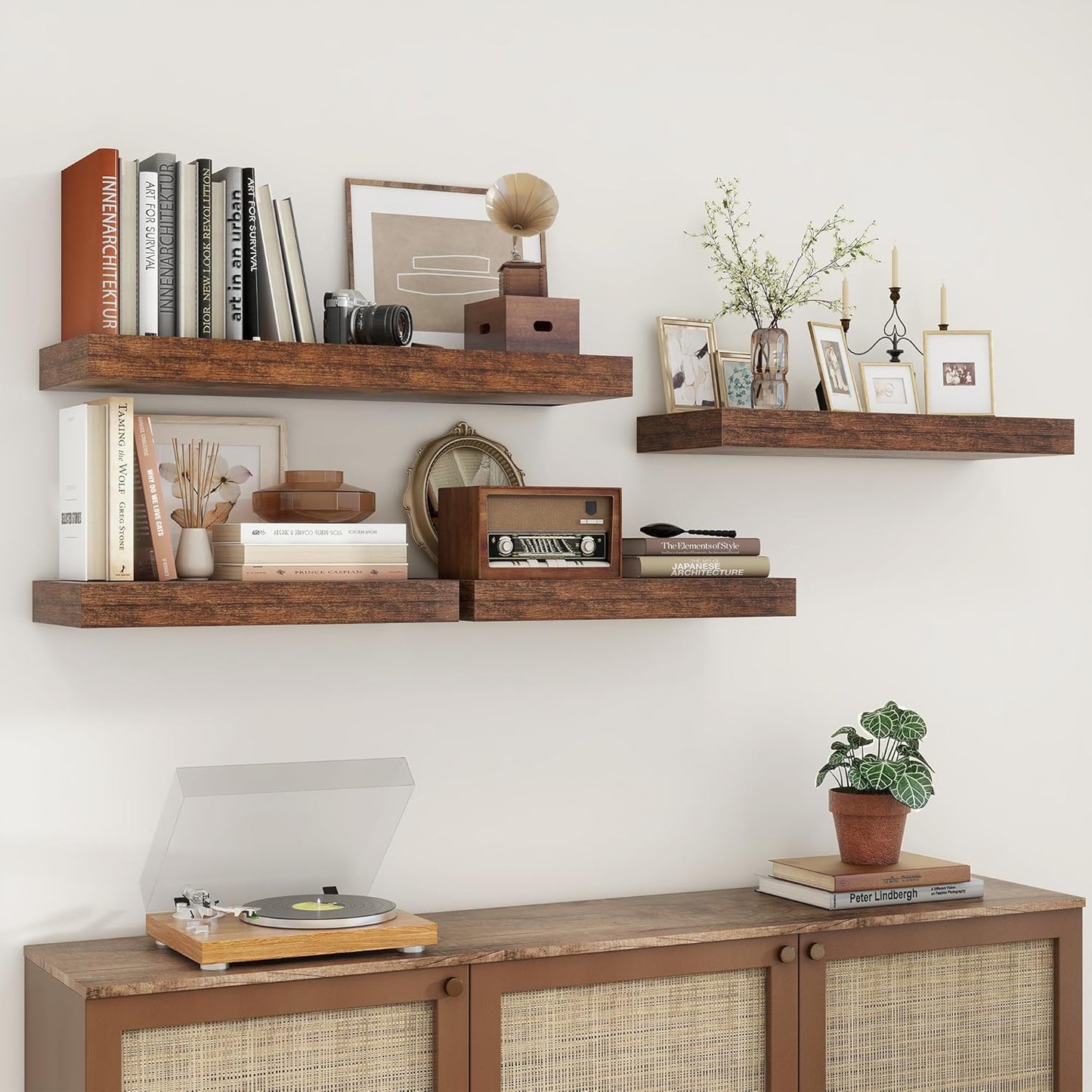 ShelfLoft 11.6 Inch Deep Floating Shelves for Wall Storage