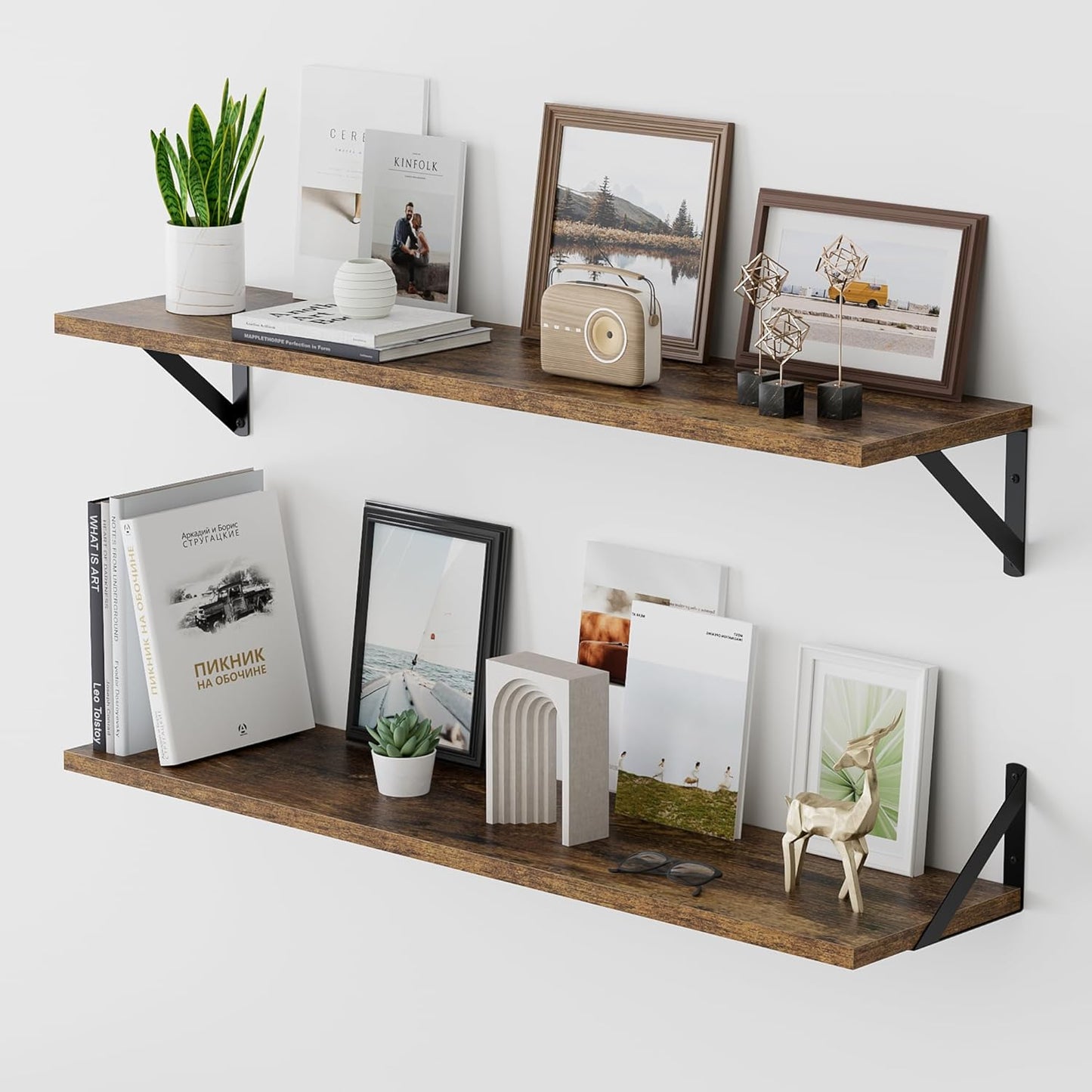 ShelfLoft 8 Inch Deep Floating Shelves for Wall