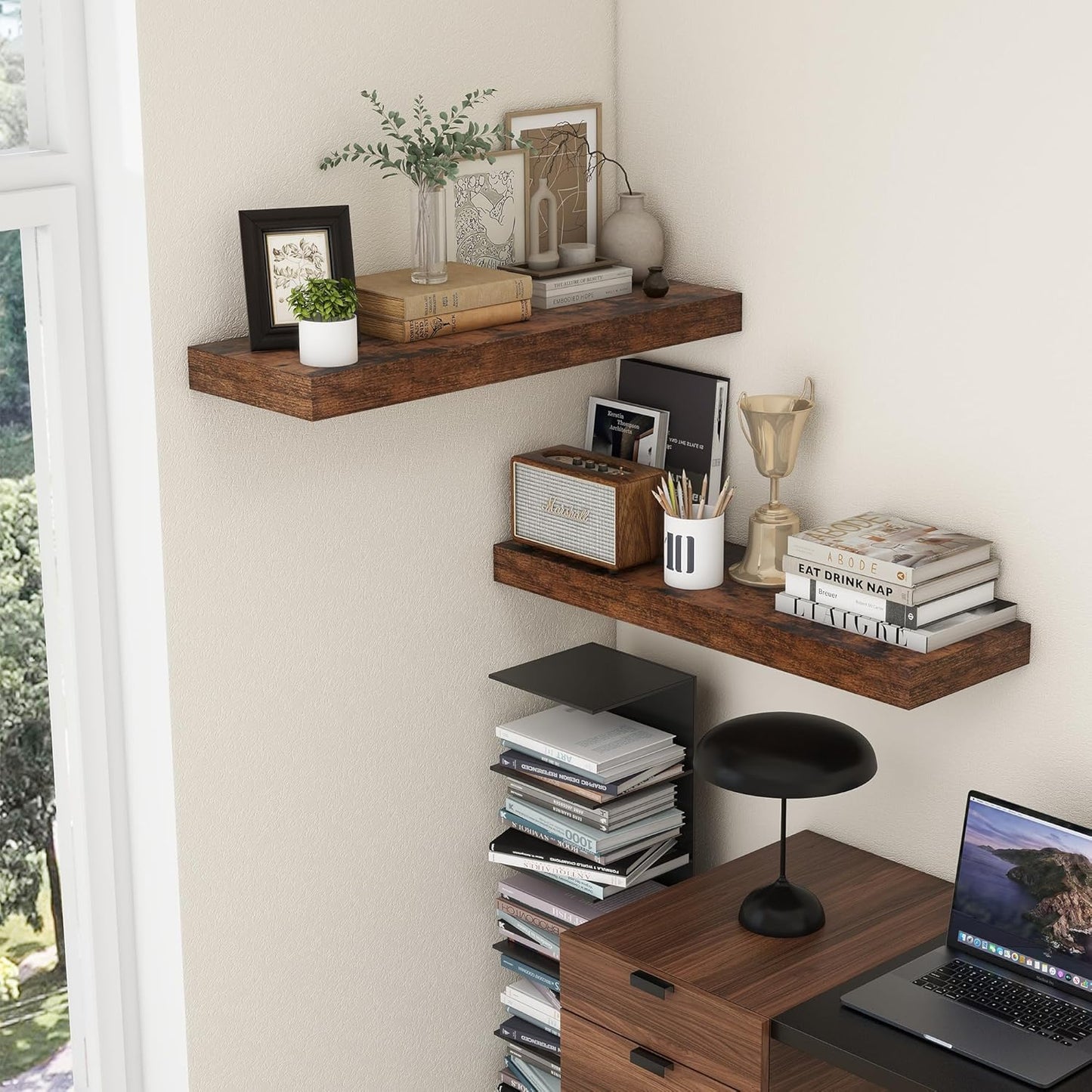 ShelfLoft 11.6 Inch Deep Floating Shelves for Wall Storage
