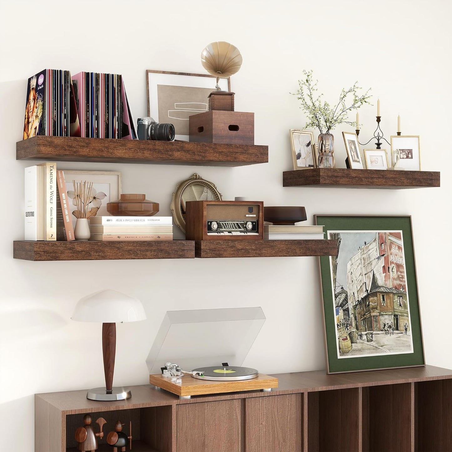ShelfLoft 11.6 Inch Deep Floating Shelves for Wall Storage