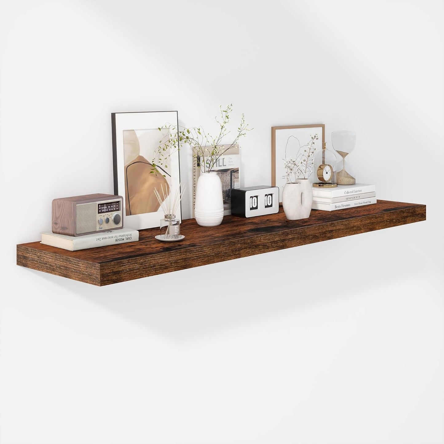 ShelfLoft 12 Inch Deep Farmhouse Wall Mounted Display Floating Shelves