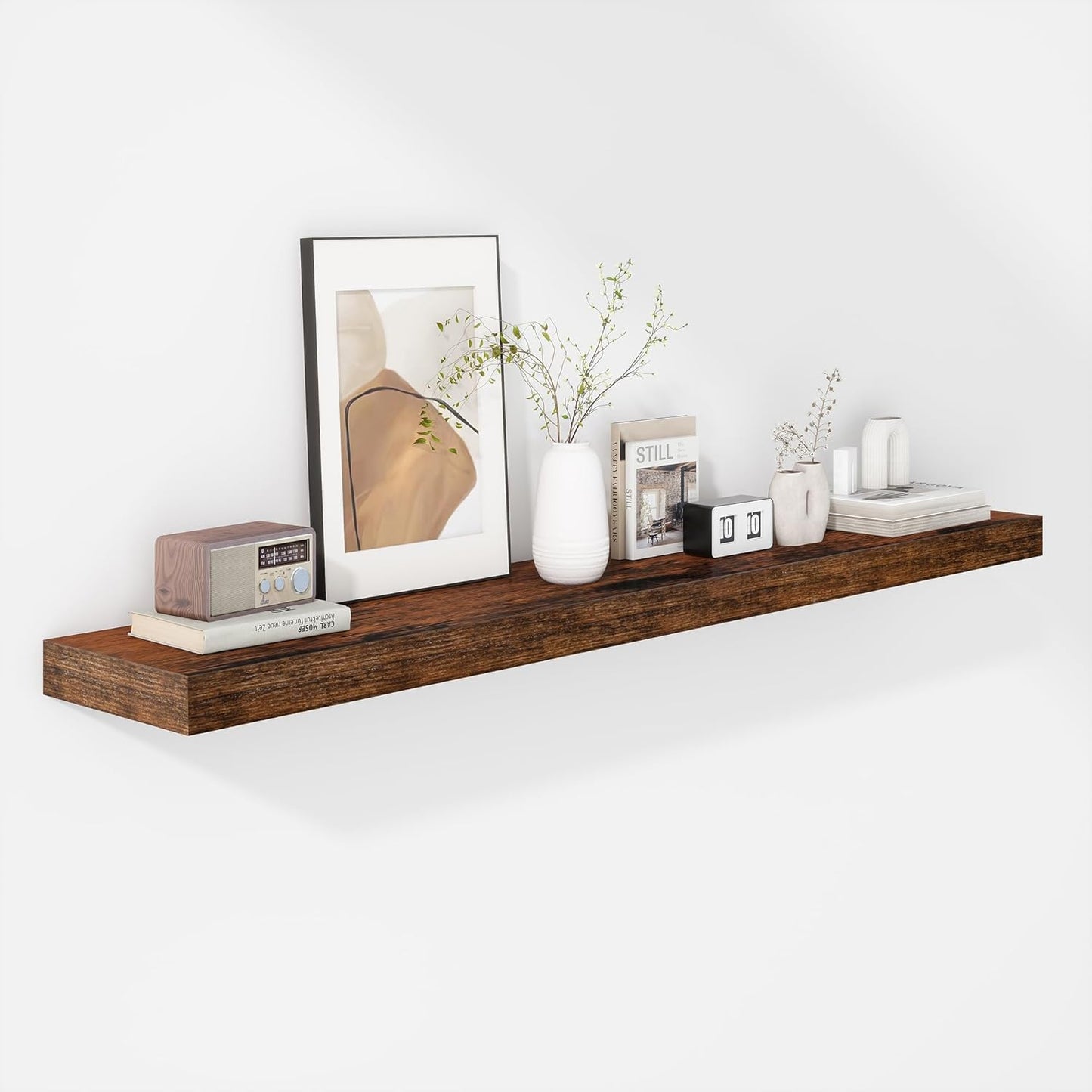 ShelfLoft 12 Inch Deep Farmhouse Wall Mounted Display Floating Shelves