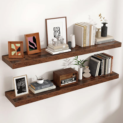 Shelfloft 9.3 Inch Deep Floating Shelves Large Wall Mounted Shelves with Invisible Brackets