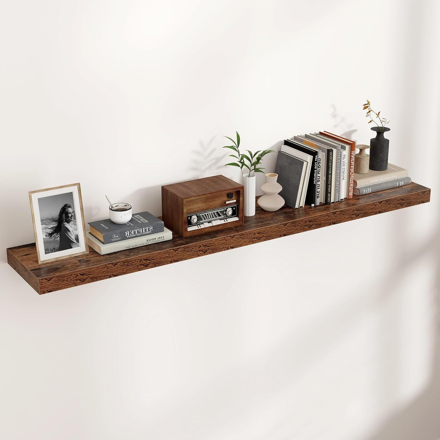 Shelfloft 9.3 Inch Deep Floating Shelves Large Wall Mounted Shelves with Invisible Brackets