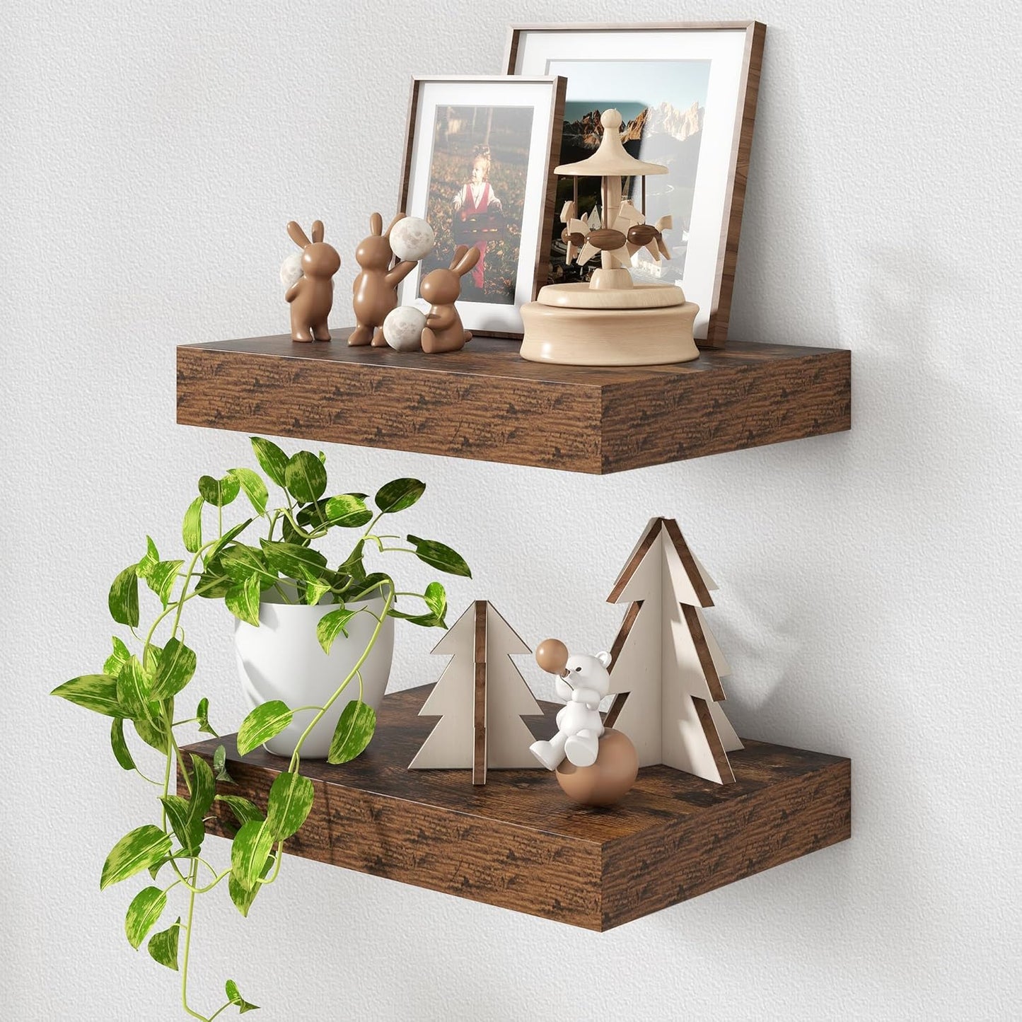 ShelfLoft 11.6 Inch Deep Floating Shelves for Wall Storage