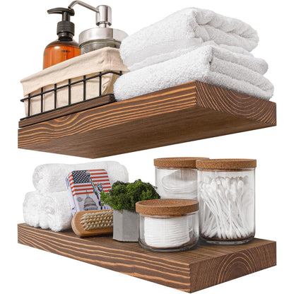 ShelfLoft 9.3 Inch Deep Floating Shelves for Wall Display&Storage