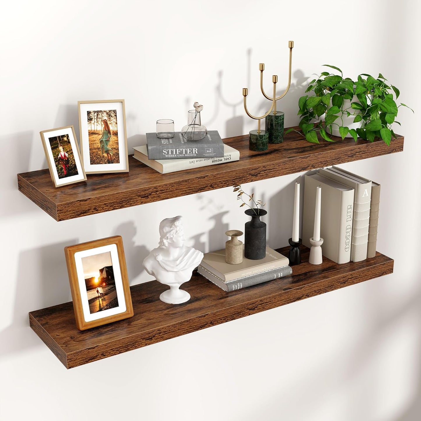 ShelfLoft 9 Inch Deep Floating Shelves for Wall Storage