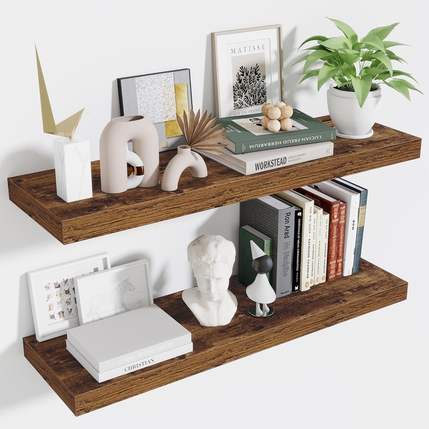 ShelfLoft 9 Inch Deep Floating Shelves for Wall Storage