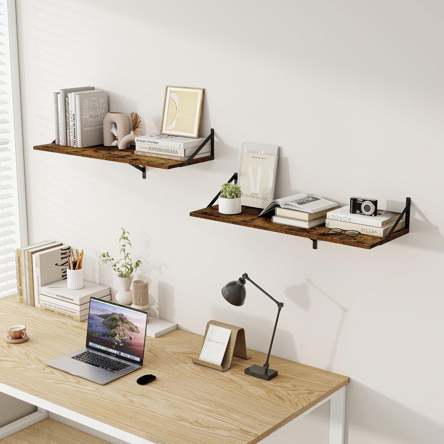 ShelfLoft 8 Inch Deep Floating Shelves for Wall