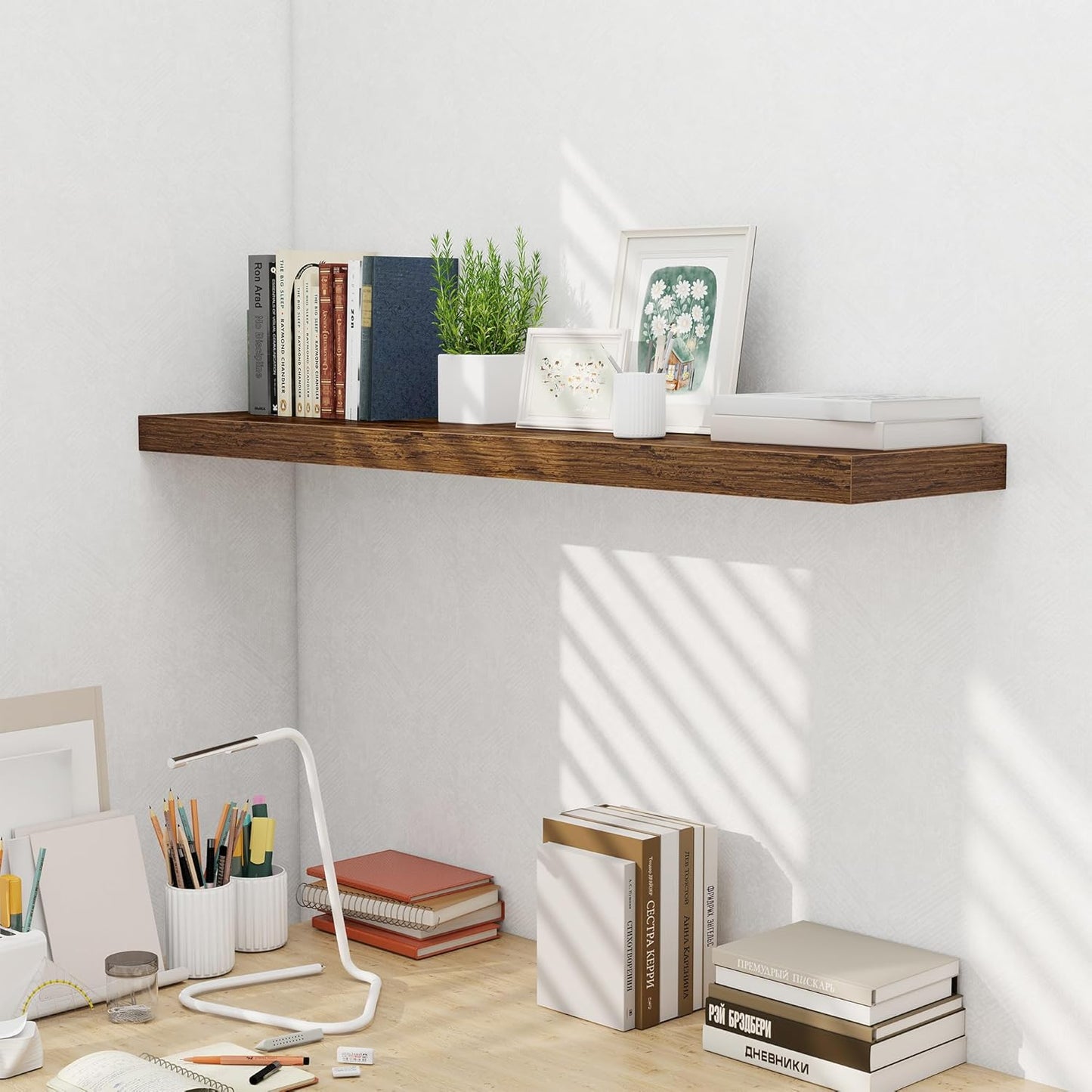 ShelfLoft 9 Inch Deep Floating Shelves for Wall Storage