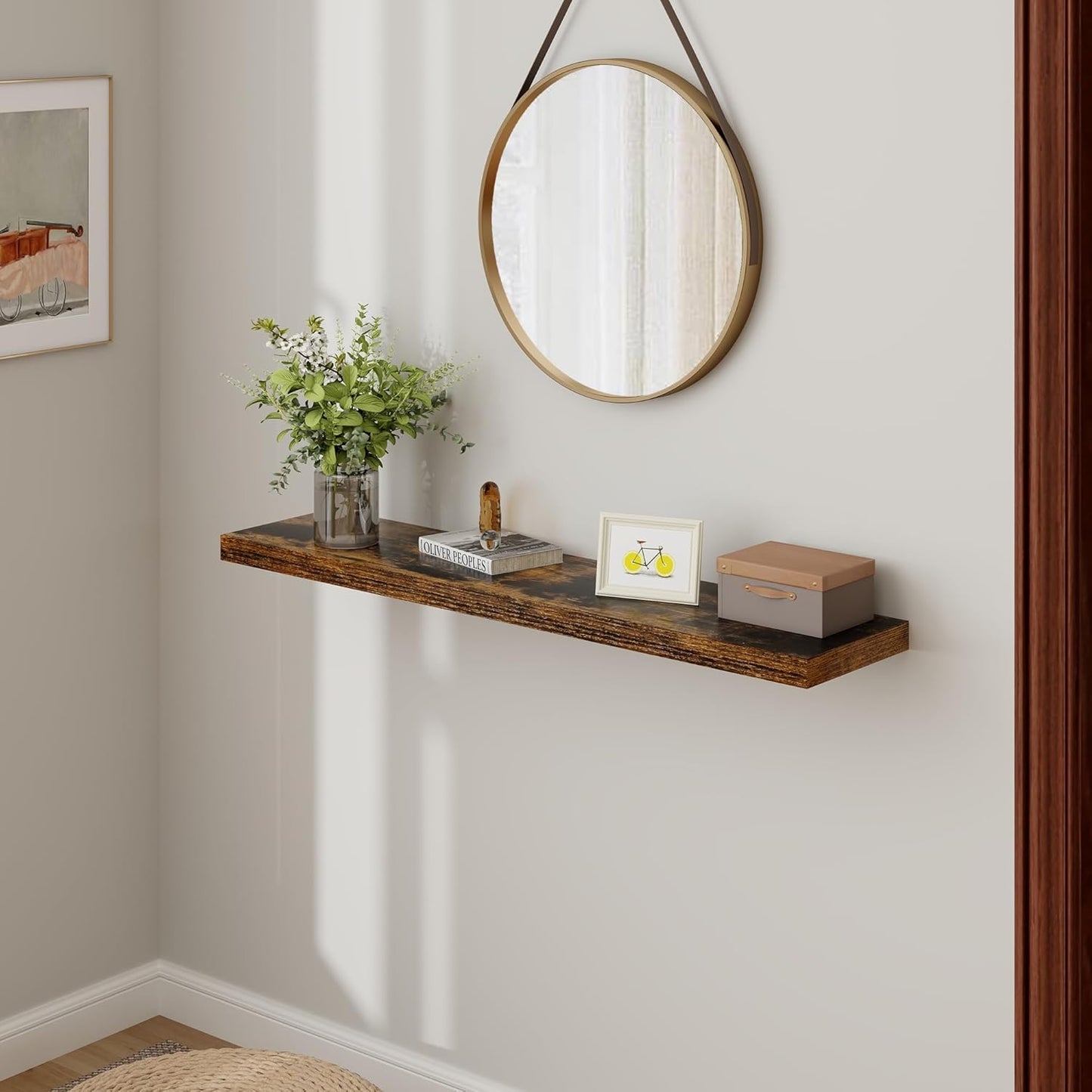 ShelfLoft 9.3 Inch Deep Floating Wall Shelves