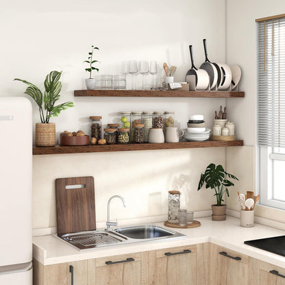 Shelfloft 9.3 Inch Deep Floating Shelves Large Wall Mounted Shelves with Invisible Brackets