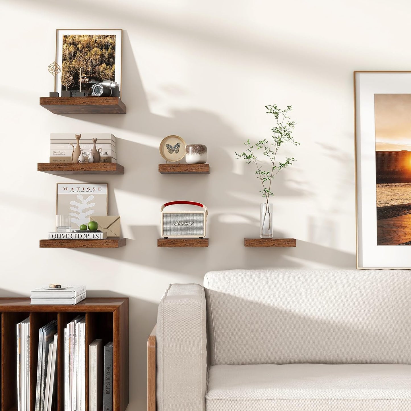 ShelfLoft 9 Inch Deep Floating Shelves for Wall Storage