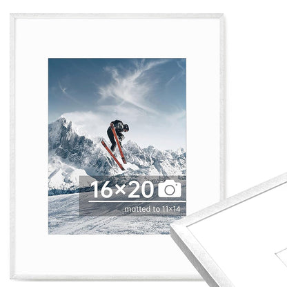 c 9 Sizes Thin Aluminum Metal Picture Frame with High Definition Plexiglass