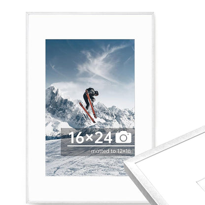 c 9 Sizes Thin Aluminum Metal Picture Frame with High Definition Plexiglass