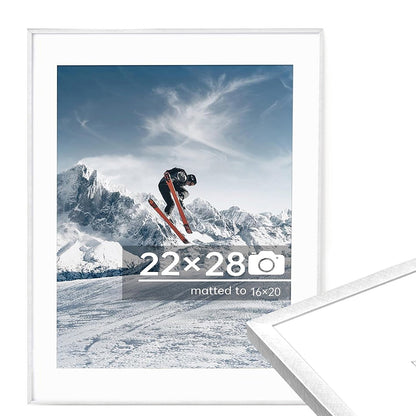 c 9 Sizes Thin Aluminum Metal Picture Frame with High Definition Plexiglass