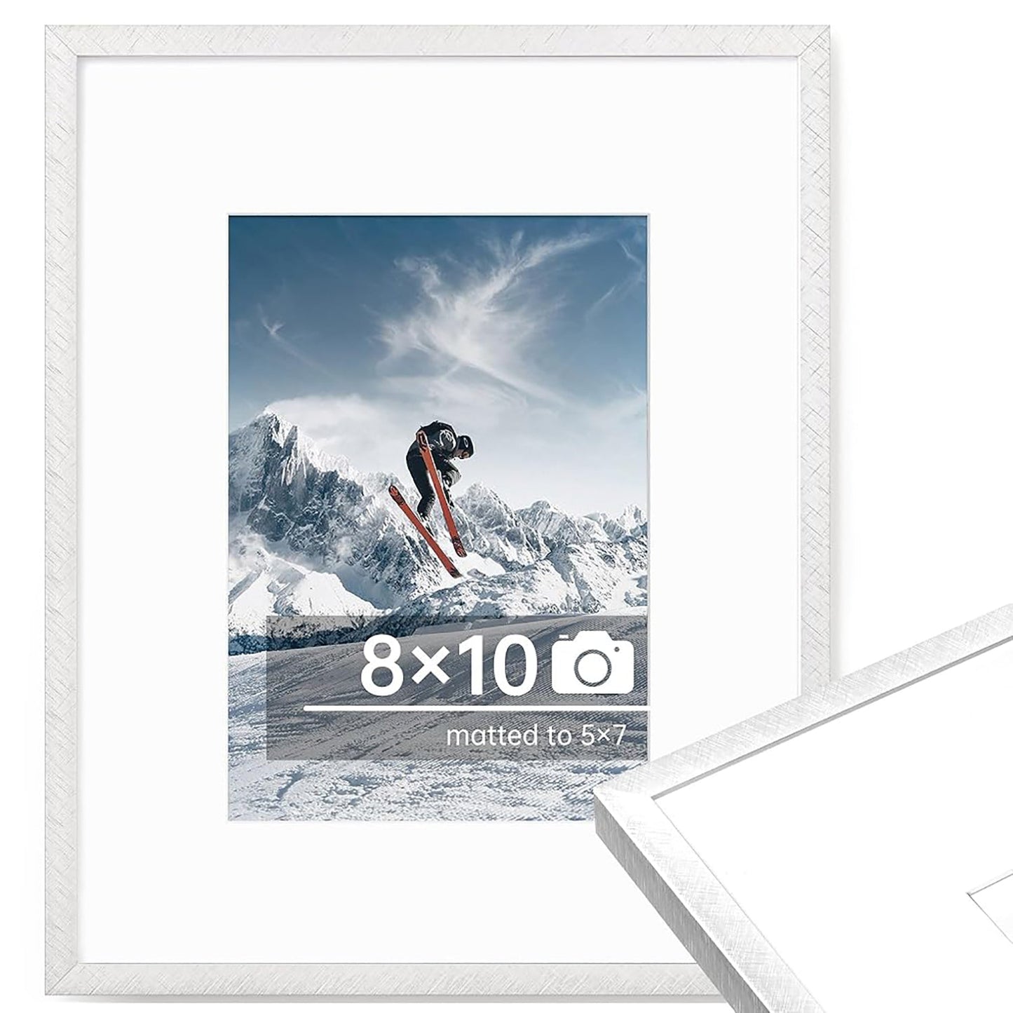 c 9 Sizes Thin Aluminum Metal Picture Frame with High Definition Plexiglass