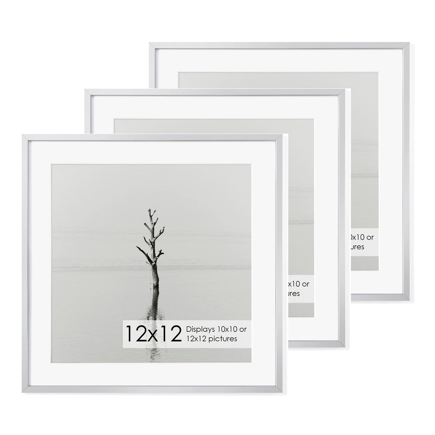 ShelfLoft 16 Sizes Metal Picture Frame Aluminum Photo Frames